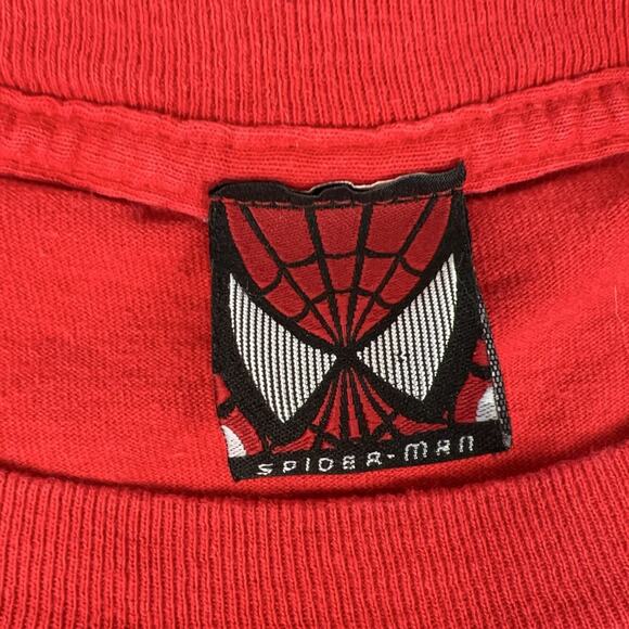Vintage Spider Man Shirt Mens XL Red The Movie Marvel Comics TShirt Y2K 2000s - Picture 5 of 11